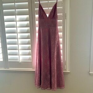 Lulus lace overlay soft dusty pink color